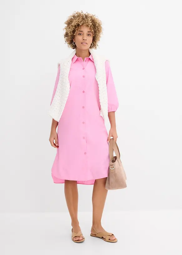 Robe-chemise l&eacute;g&egrave;re en coton, bonprix