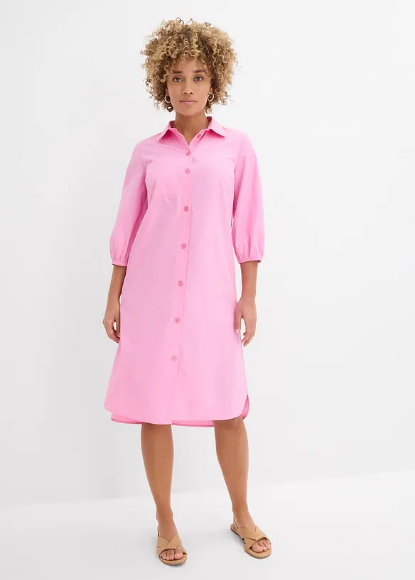 Robe-chemise l&eacute;g&egrave;re en coton, bonprix