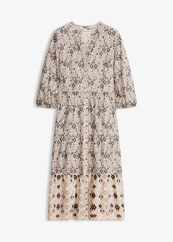 Robe midi en coton l&eacute;ger, bonprix