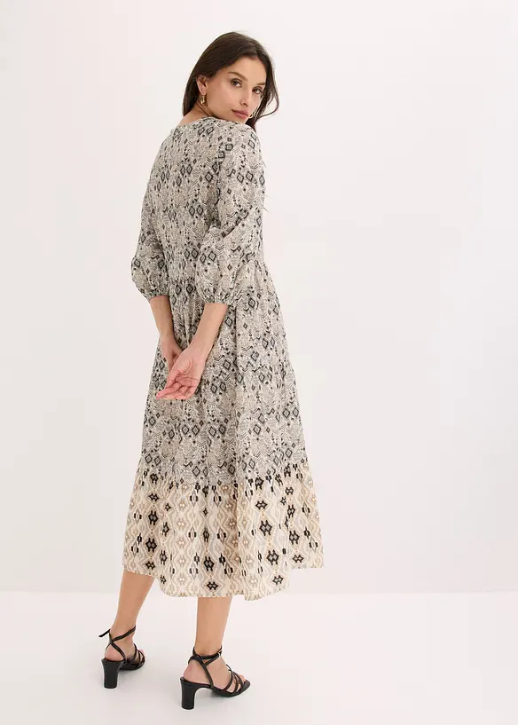 Robe midi en coton l&eacute;ger, bonprix