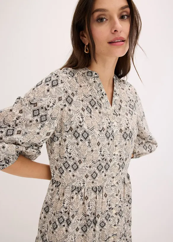 Robe midi en coton l&eacute;ger, bonprix