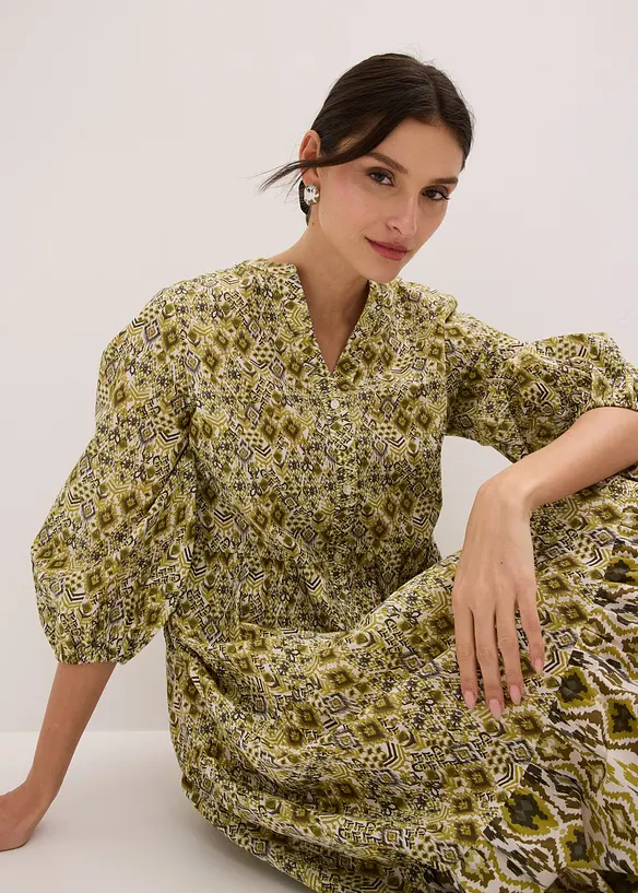 Robe midi en coton l&eacute;ger, bonprix