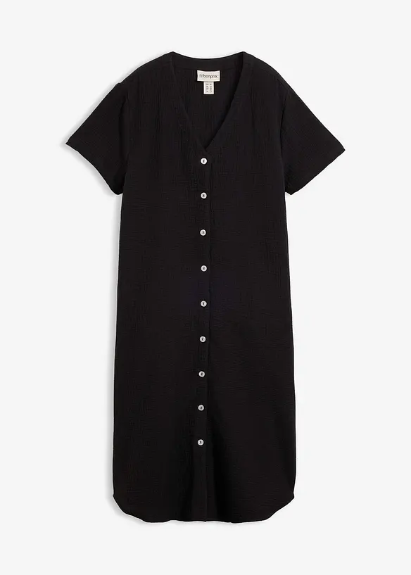 Robe chemise en gaze de coton douce, bonprix