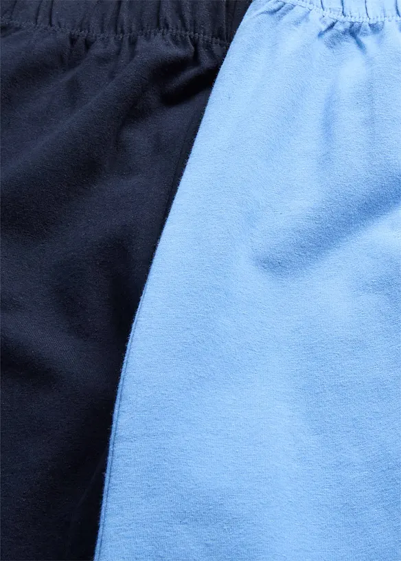 Lot de 2 leggings 3/4 en coton extensible, bonprix