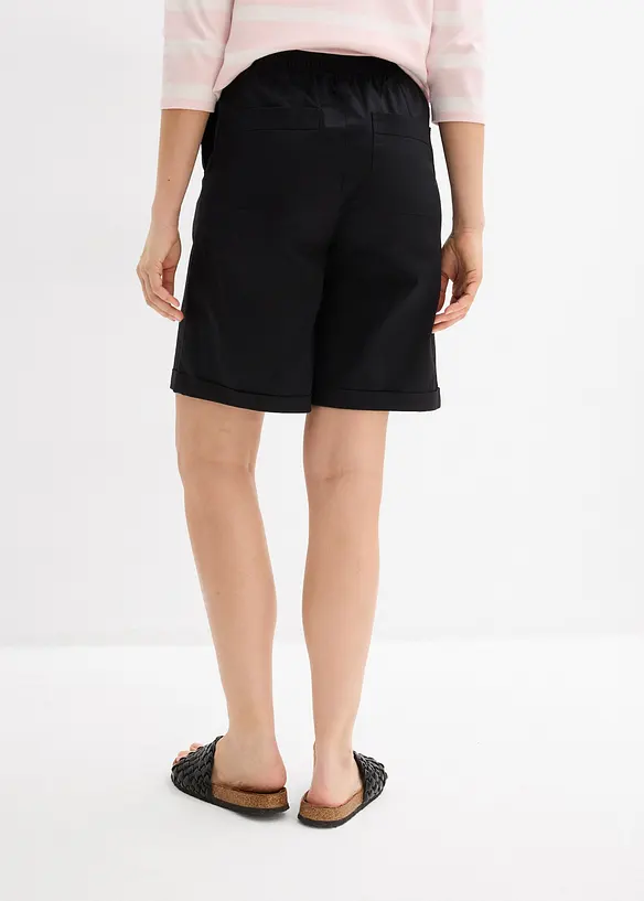 Bermuda effet paper touch en coton extensible, bonprix