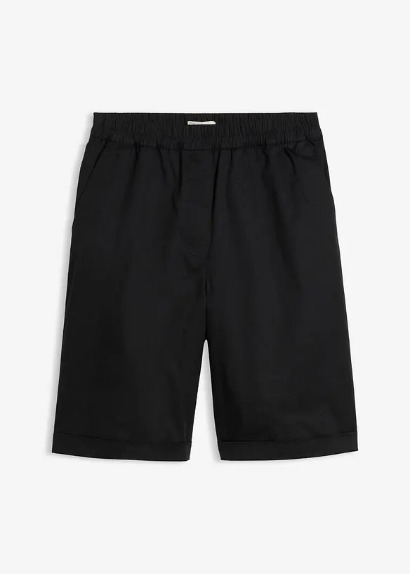 Bermuda effet paper touch en coton extensible, bonprix