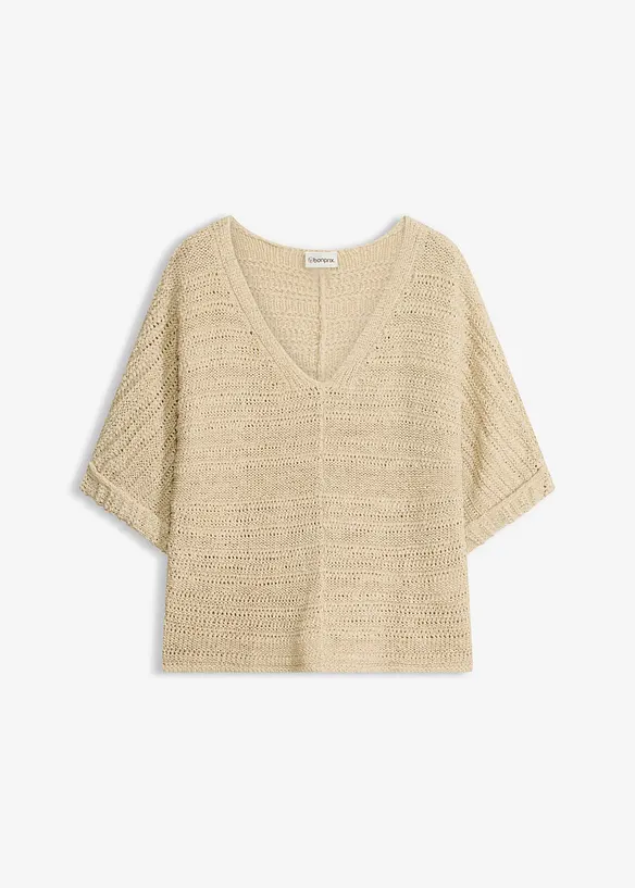 Pull en maille ajour&eacute;e, bonprix