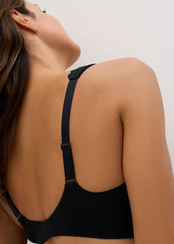 Lot de 2 soutiens-gorge minimiseurs moul&eacute;s coton, sans armatures, bonprix