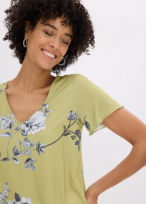 T-shirt &agrave; base &eacute;lastiqu&eacute;e, bonprix