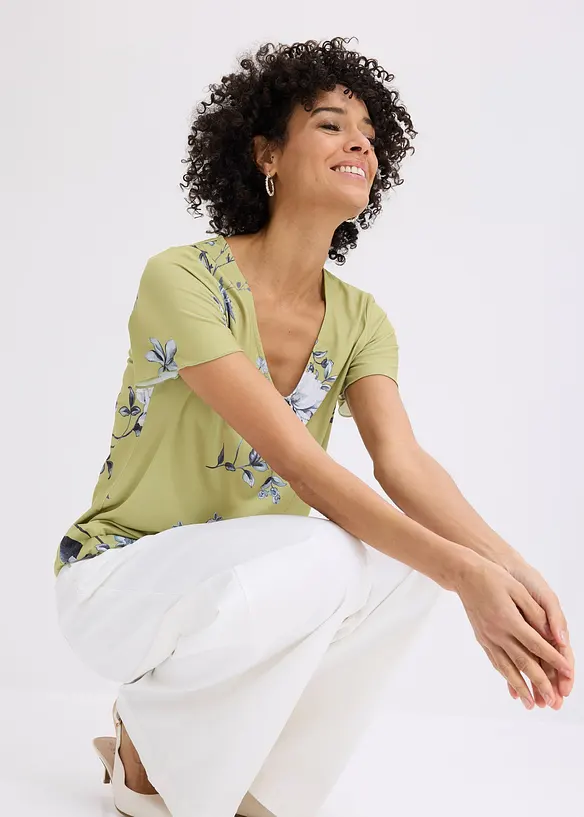 T-shirt &agrave; base &eacute;lastiqu&eacute;e, bonprix