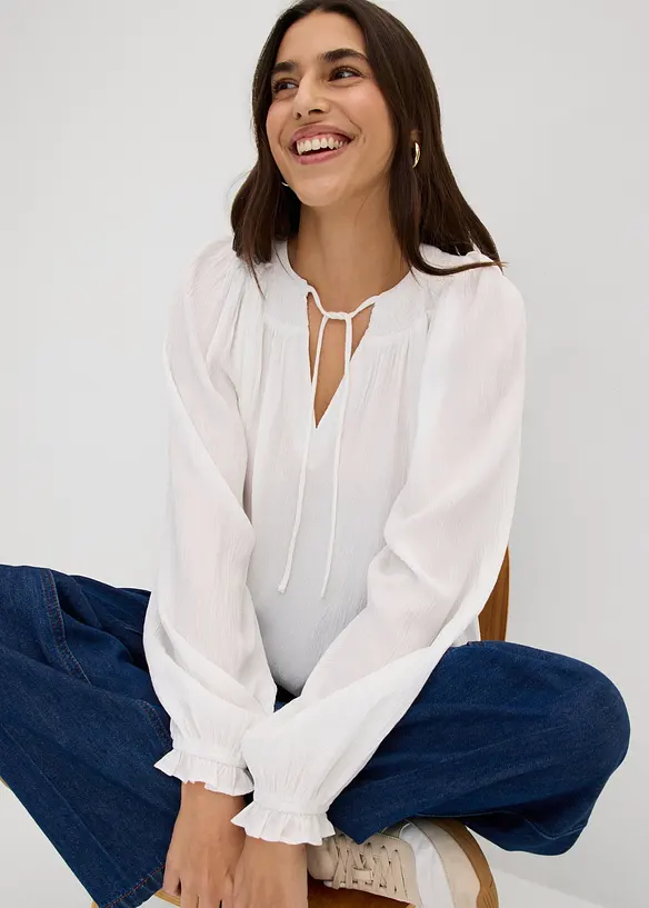 Blouse longue en viscose fluide, bonprix