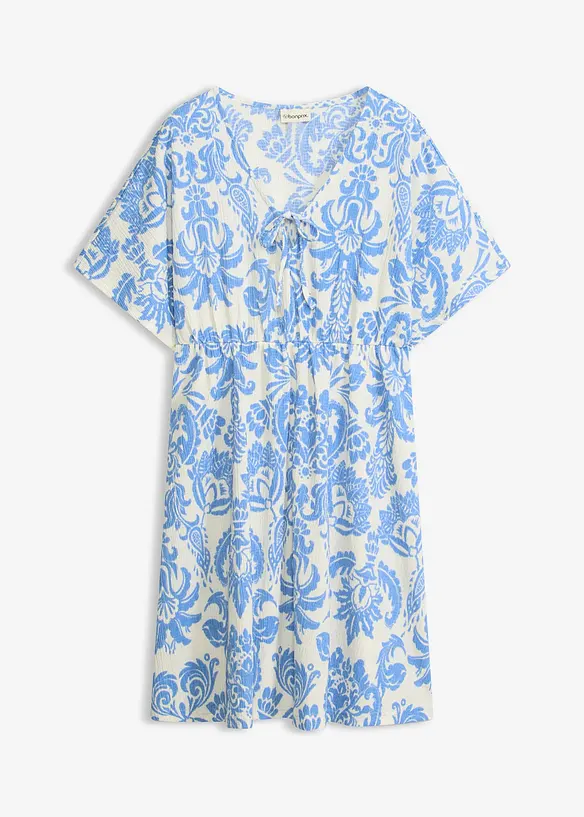 Robe-tunique &agrave; d&eacute;collet&eacute; plongeant, bonprix