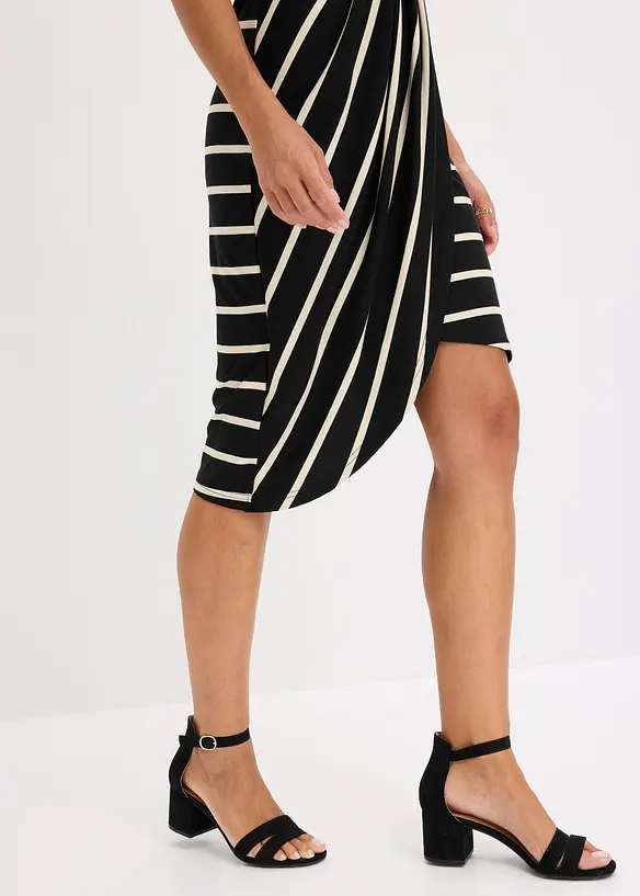 Robe en jersey &agrave; d&eacute;collet&eacute; plongeant, bonprix