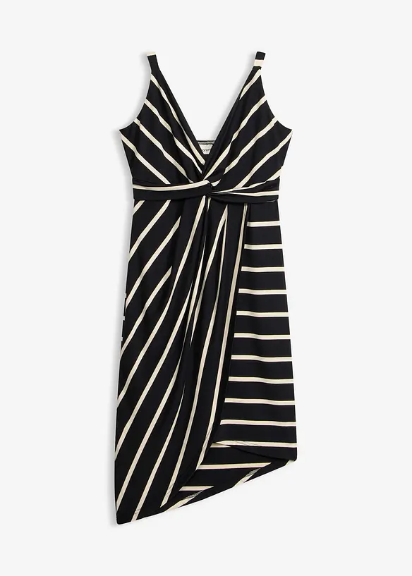 Robe en jersey &agrave; d&eacute;collet&eacute; plongeant, bonprix