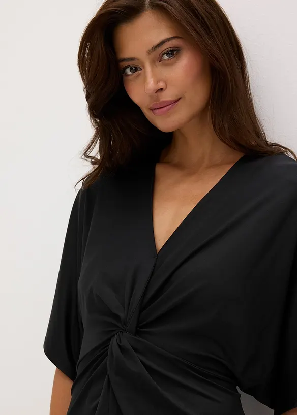 Robe midi effet twist&eacute;, bonprix