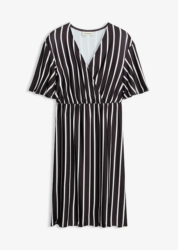 Robe courte avec d&eacute;collet&eacute; plongeant, bonprix