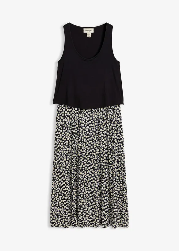 Robe fluide en jersey viscose extensible, bonprix