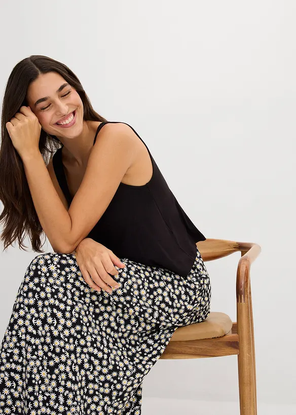 Robe fluide en jersey viscose extensible, bonprix