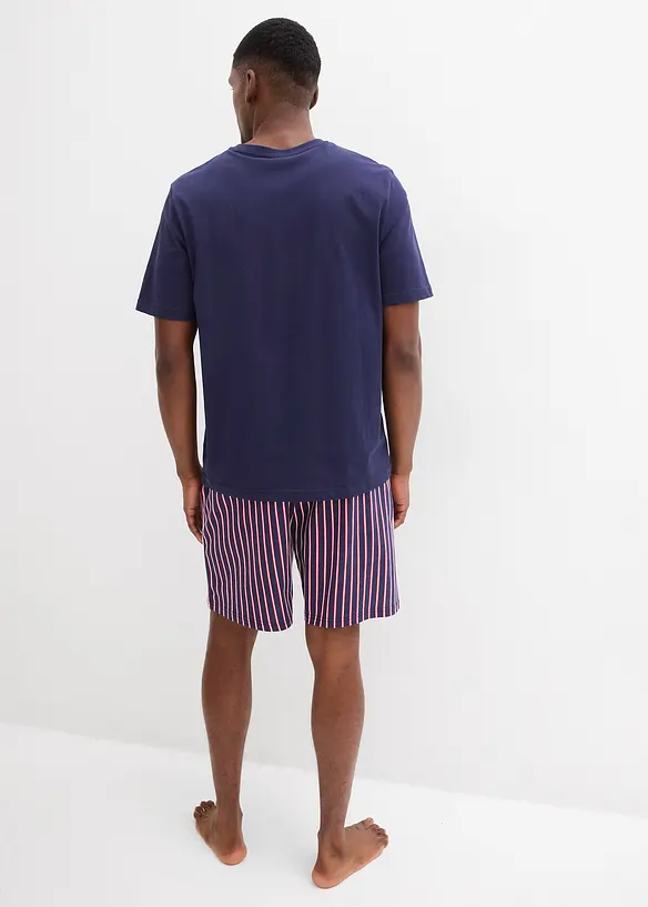 Pyjashort 100% coton avec short tiss&eacute;, bonprix