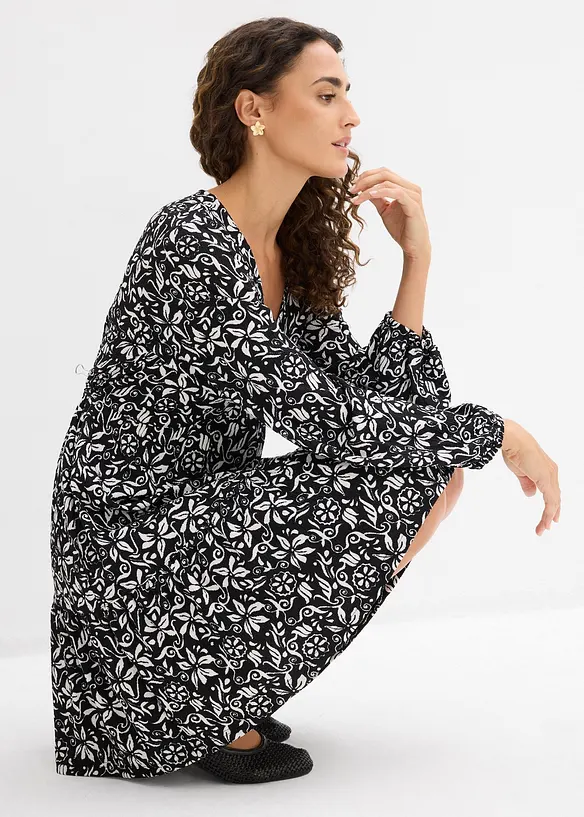 Robe-tunique en cr&ecirc;pe l&eacute;ger, bonprix