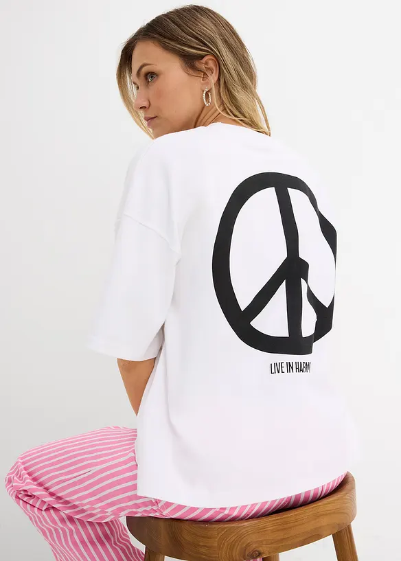 T-shirt oversize 100% coton, bonprix