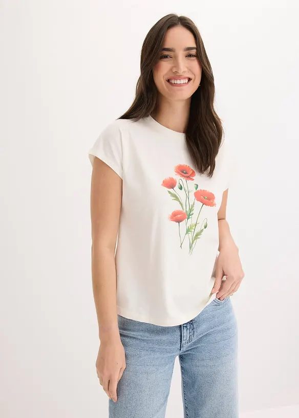 T-shirt en coton extensible, bonprix