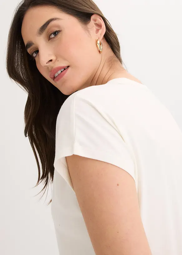 T-shirt en coton extensible, bonprix