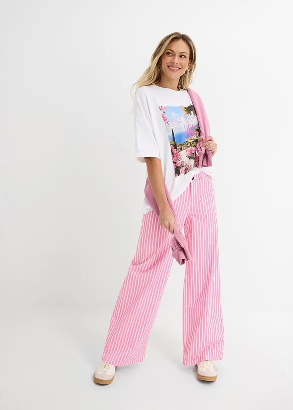 T-shirt oversize 100% coton, bonprix