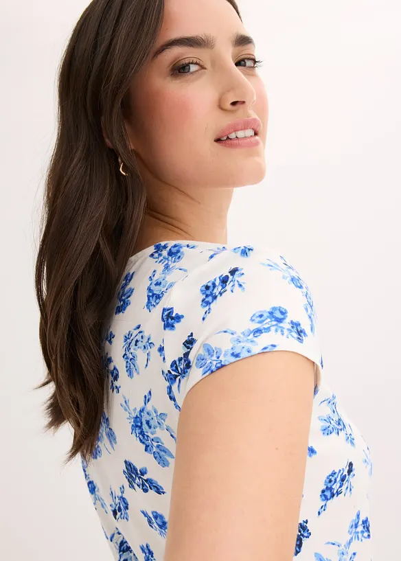 T-shirt en coton extensible, bonprix