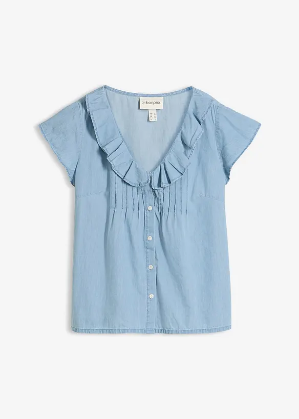 Top en jean 100% coton, bonprix