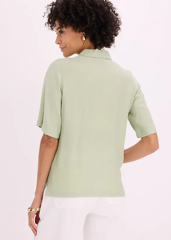 Blouse longue l&eacute;g&egrave;rement transparente, bonprix