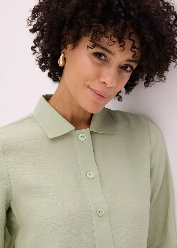 Blouse longue l&eacute;g&egrave;rement transparente, bonprix