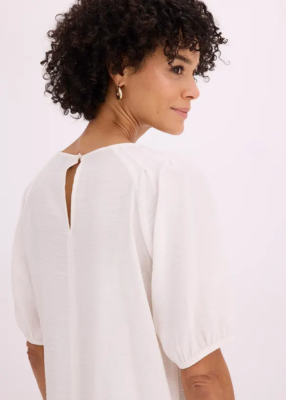 Blouse longue brod&eacute;e, l&eacute;g&egrave;rement transparente, bonprix