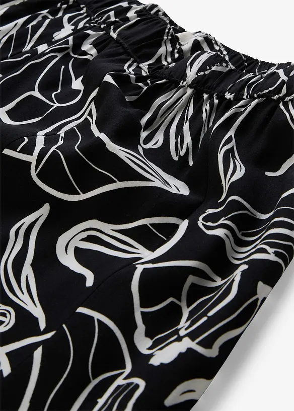 Jupe longue &agrave; effet froiss&eacute;, bonprix