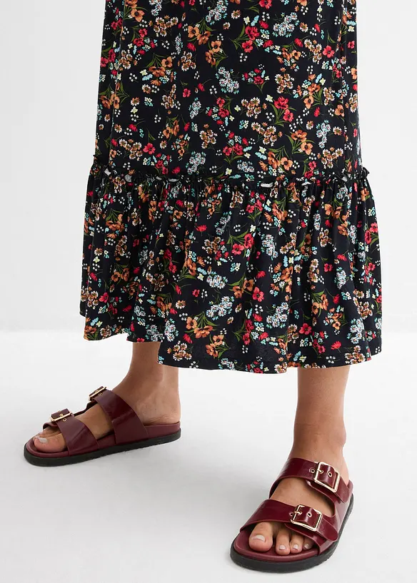 Robe midi en jersey viscose, bonprix