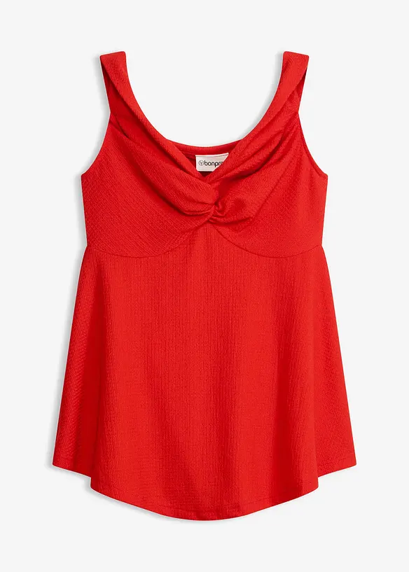 Haut &eacute;paules d&eacute;nud&eacute;es en cr&ecirc;pe textur&eacute;, bonprix