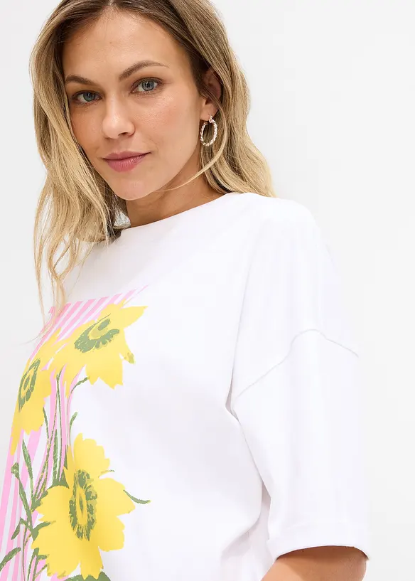 T-shirt oversize 100% coton, bonprix