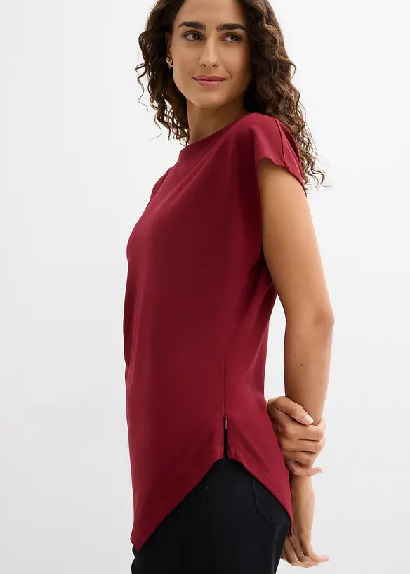 Top asym&eacute;trique en Punto di Roma, bonprix