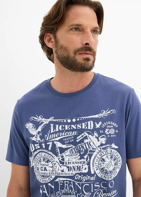 Lot de 2 T-shirts 100% coton, bonprix