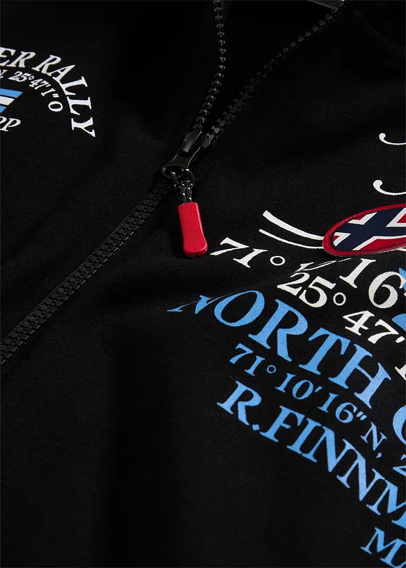 Sweat zipp&eacute; sans manches &agrave; col montant, bonprix