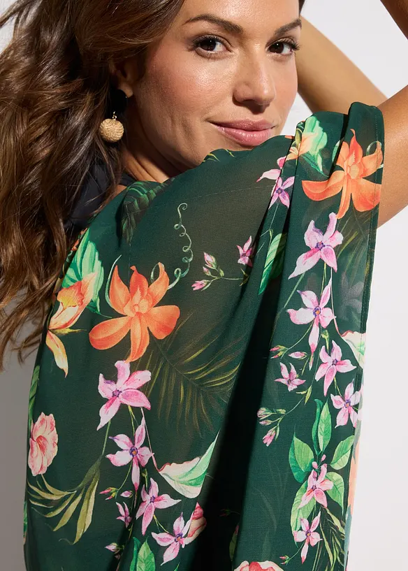 Tunique de plage en mousseline l&eacute;g&egrave;re, bonprix