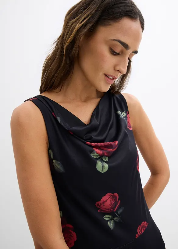 Robe midi en mesh doux, bonprix