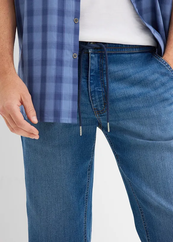 Jean 3/4 l&eacute;ger et extensible, regular, bonprix