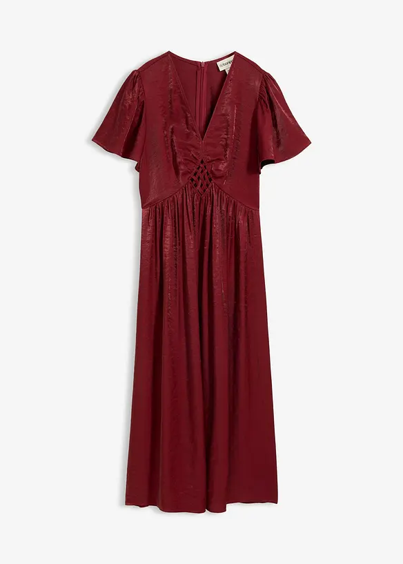 Robe midi en satin iris&eacute;, bonprix