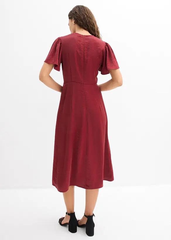 Robe midi en satin iris&eacute;, bonprix