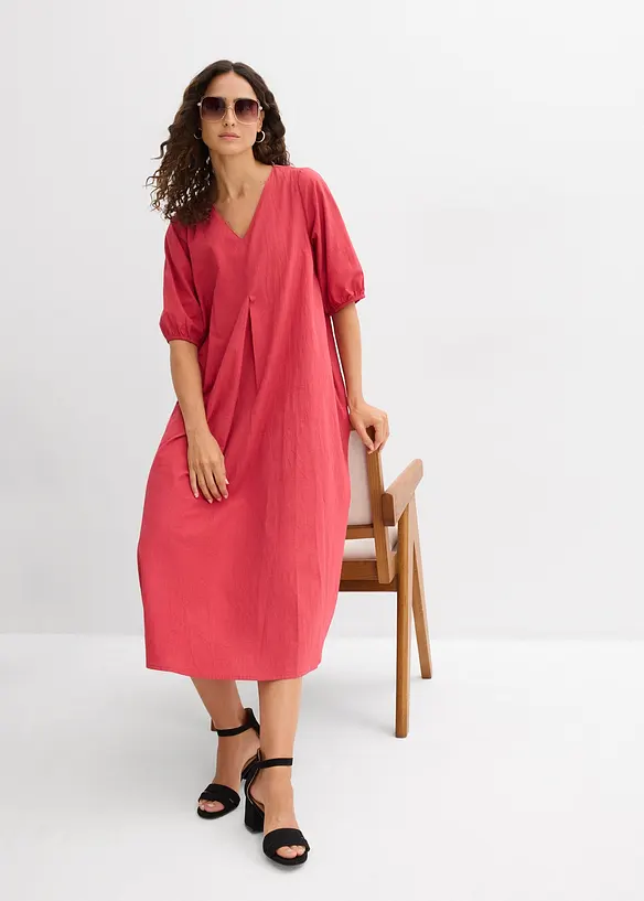 Robe midi 100% coton, bonprix