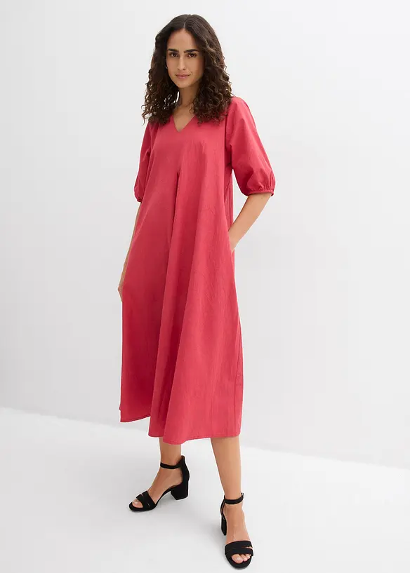 Robe midi 100% coton, bonprix