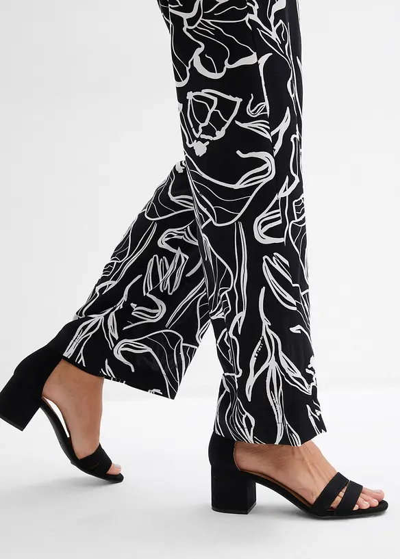 Pantalon &agrave; taille &eacute;lastiqu&eacute;e en viscose, bonprix