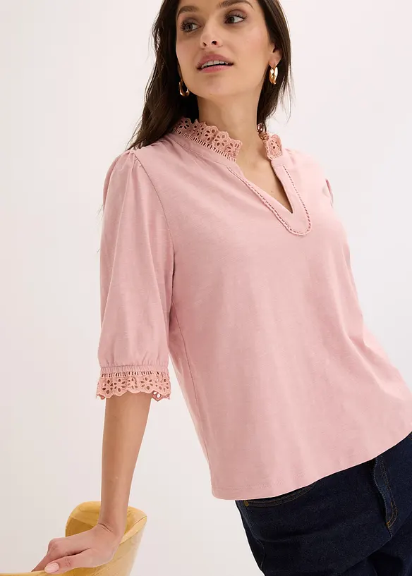 T-shirt manches longues 100% coton, bonprix