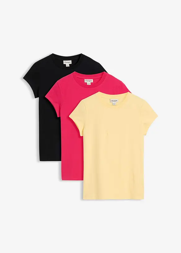 Lot de 3 T-shirts, bonprix